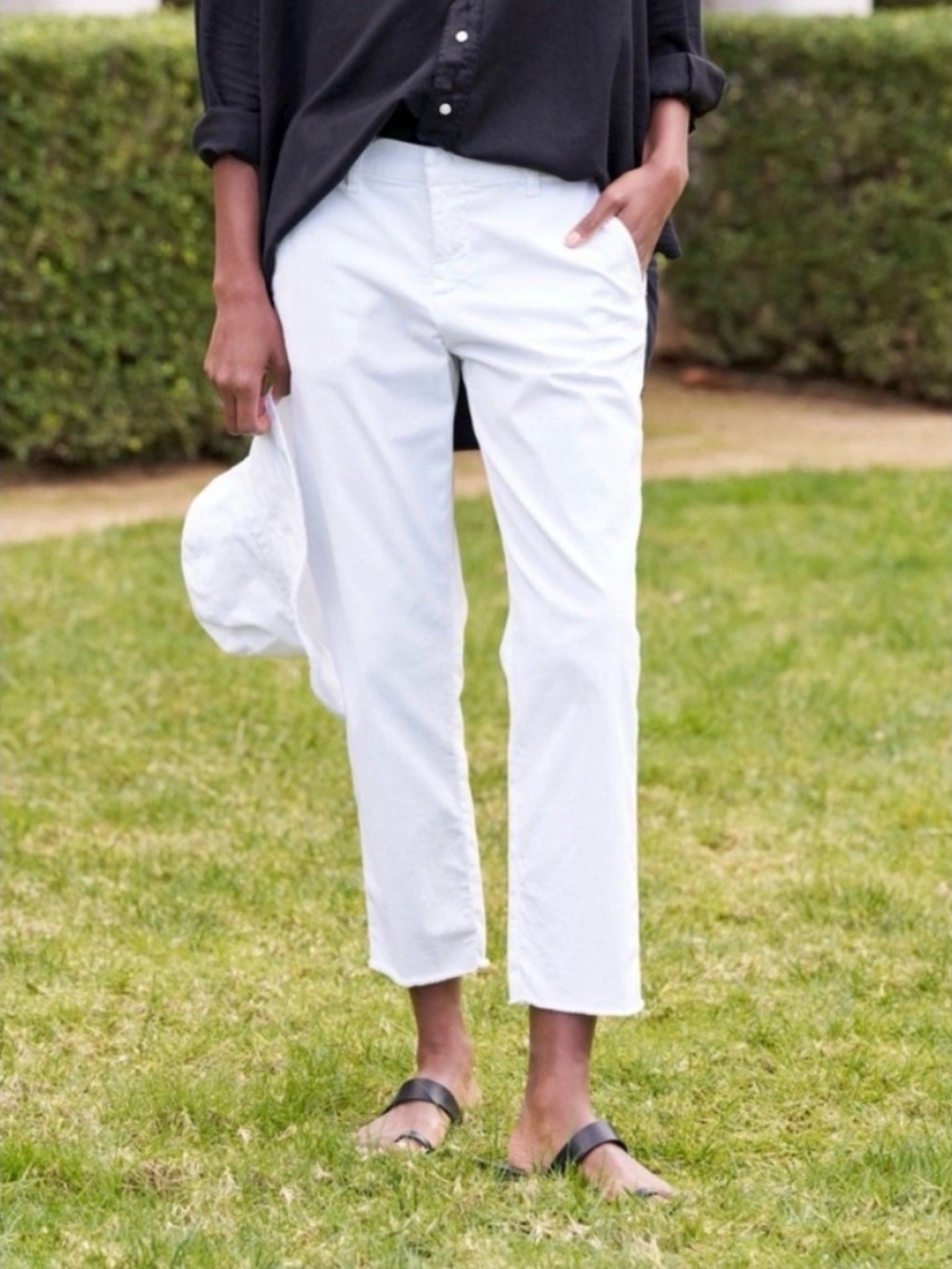 Frank & Eileen Wicklow pant white size 8